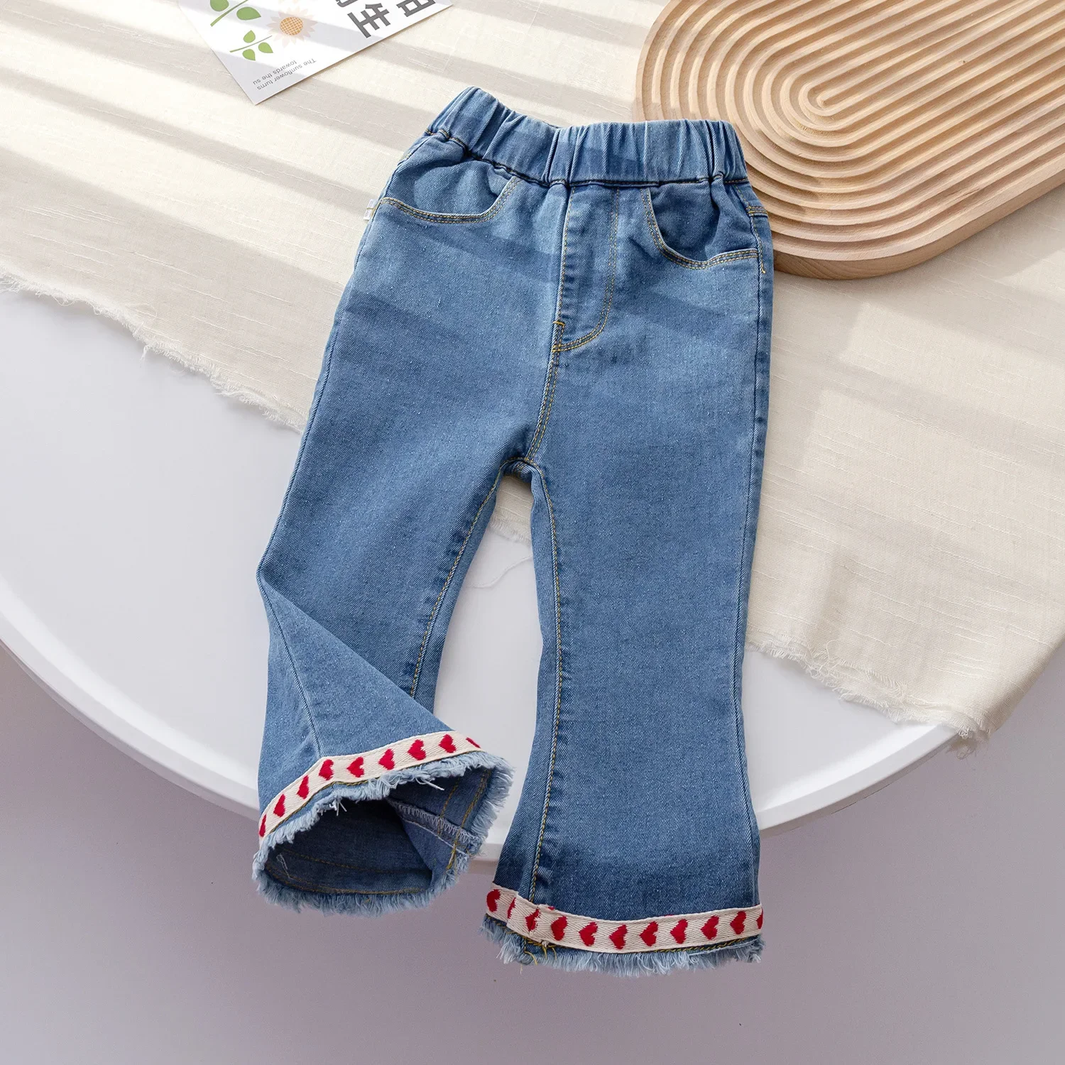 Kids Jeans 2023 Girls Jeans Bow Kids Clothes Girls Clothes 1 To 6 Years Jeans for Girls Baby Girl Jeans Pants