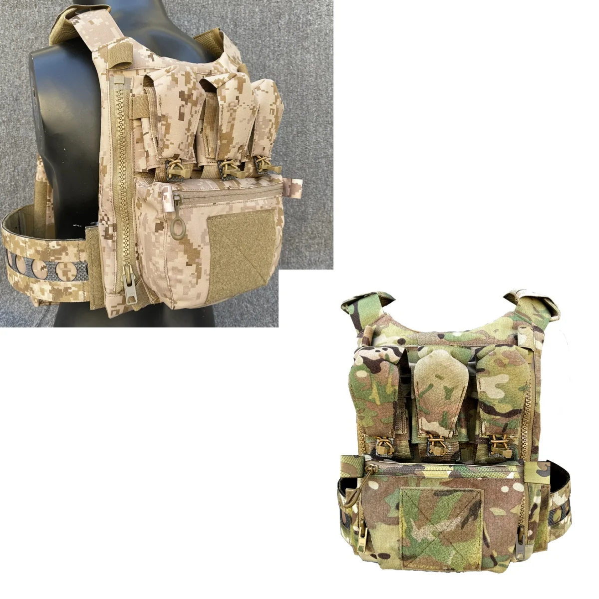 

TR7201 New Special Equipment Tactical Vest FCPC V5 Zipper Back Panel Bag Pouch Multipurpose Sundry Bag