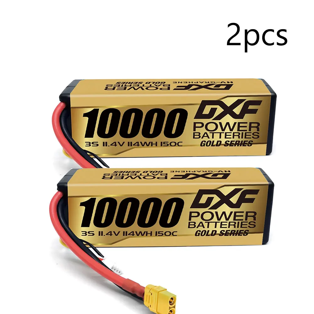 GTFDR DXF Lipo-Akku 2S 3S 4S 6S 10000mAh 9200mAh 6500mAh 7000mAh 1550mAh 150C für RC 1/8 1/10 Auto LKW FPV Quadcopter Drohne 7