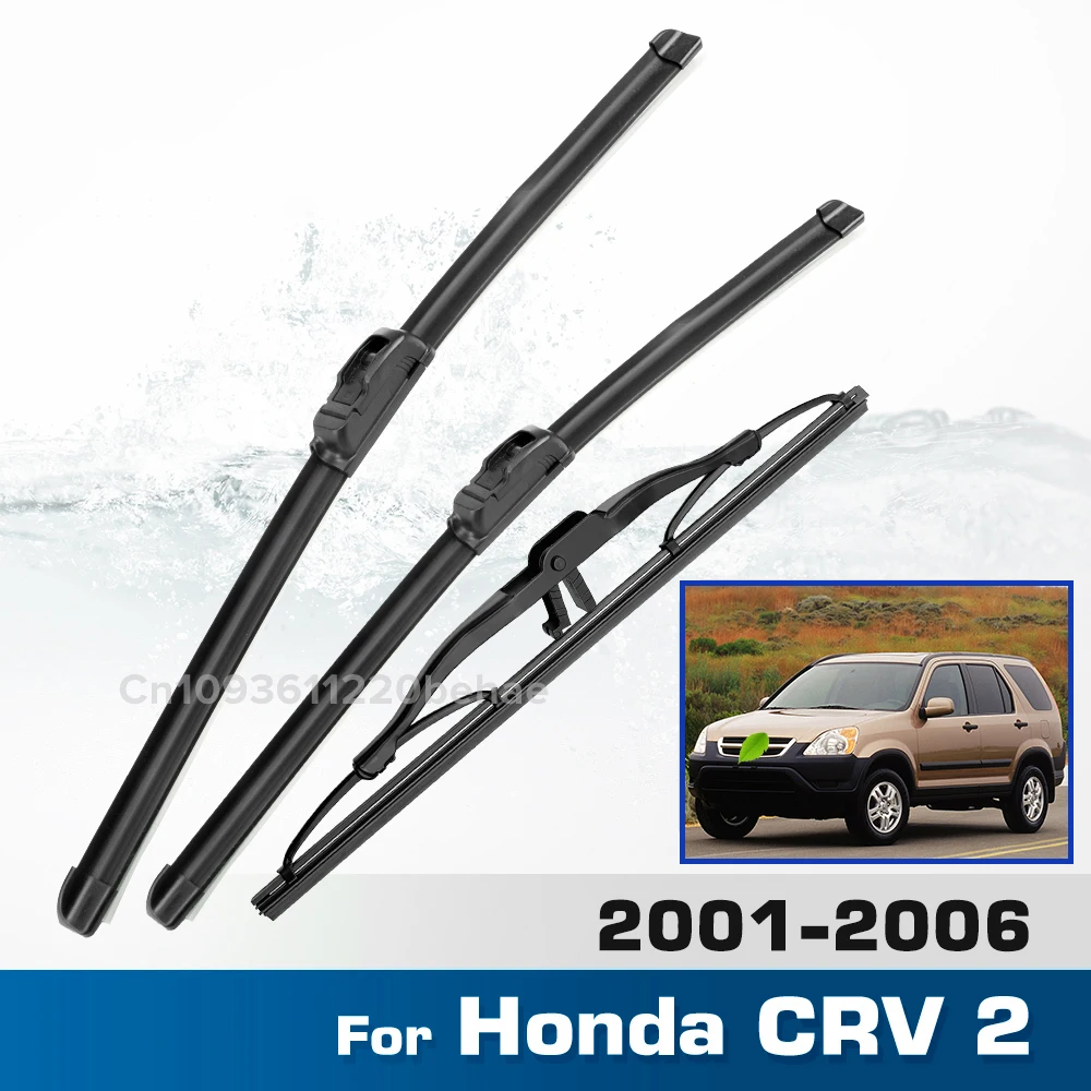 

Wiper Front & Rear Wiper Blades Set For Honda CRV CR-V 2 2001 - 2006 Windshield Windscreen Window Brushes 21"20"11"