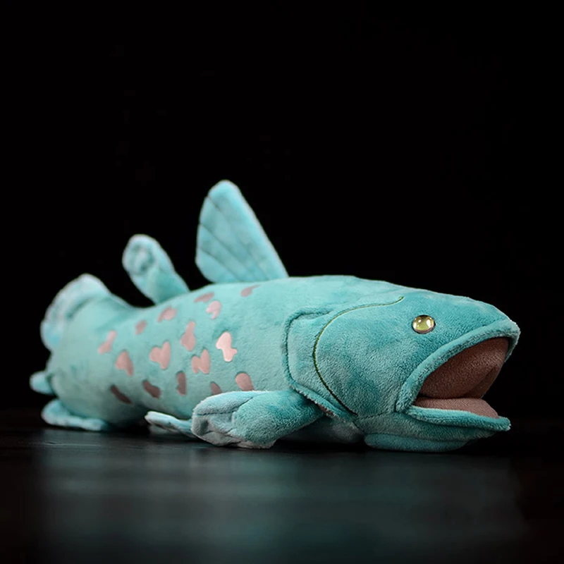 Coelacanth Collection Jouets en peluche de poisson pour enfants, Simulation de beaux cadeaux, Poupées d'animaux marins doux réalistes, Kawaii