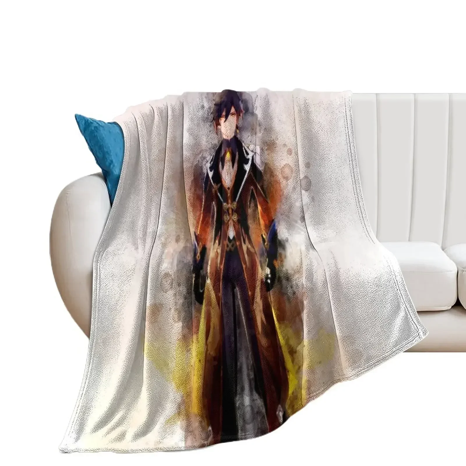 

Genshin Impact - Zhongli Throw Blanket Large Personalized Gift Thermal Blankets