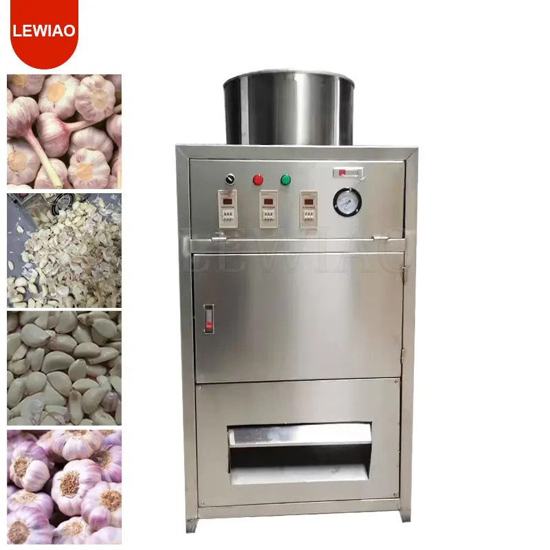 150kg/H High Output Industrial Stainless Steel Electric Garlic Peeling Machine Automatic Dry Garlic Skin Sheller Peeler Remover