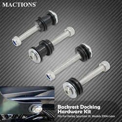 Motorcycle Backrest Sissy Bar Mounting Hardware Docking Set For Harley Sportster XL 883 1200 48 72 Super Low Nightster 2004-2022