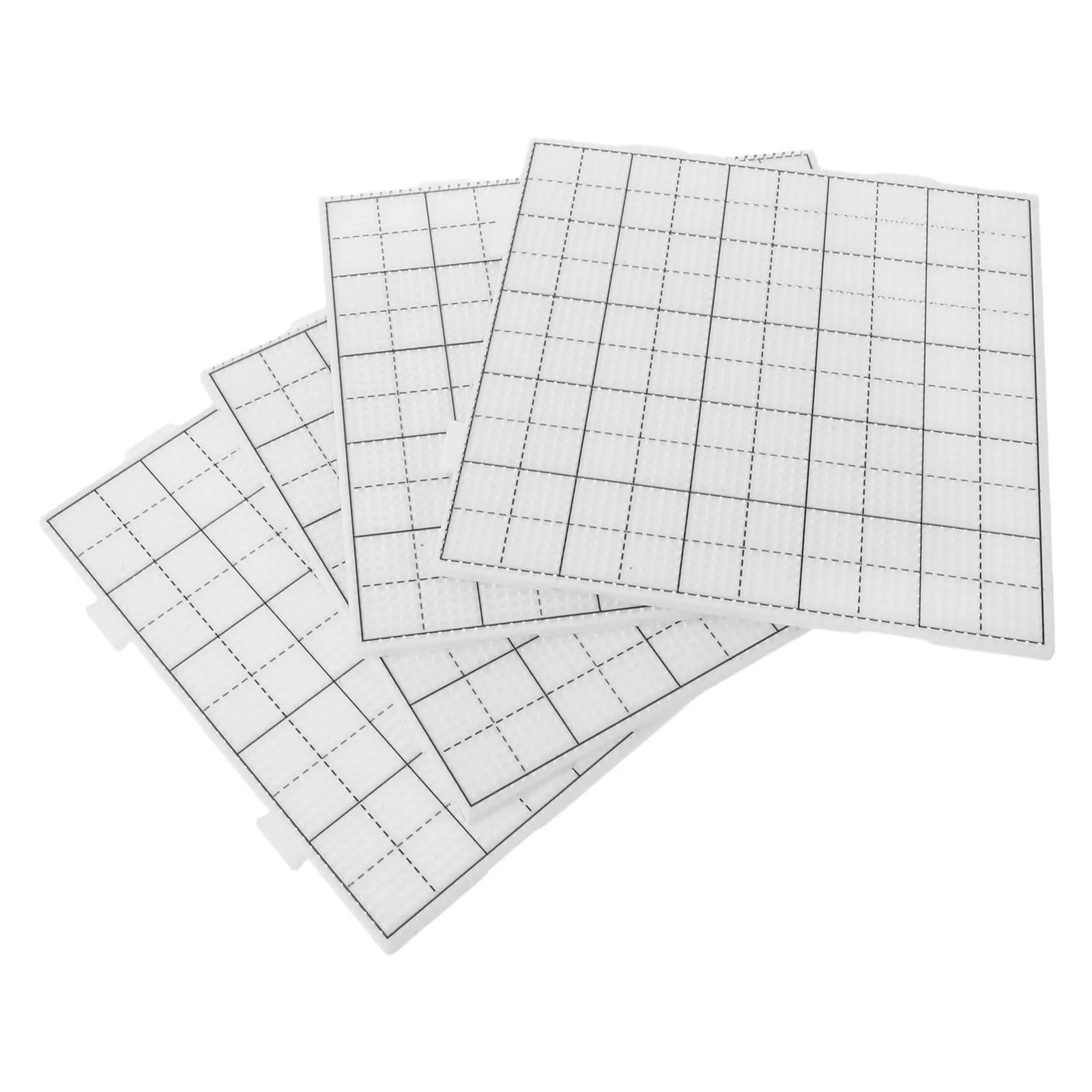 4Pcs Fuse Beads Boards 15x15cm Plastic Peg Tray Square Bead Art Pegboards DIY Kids Craft Beads Patterns Melting Supply