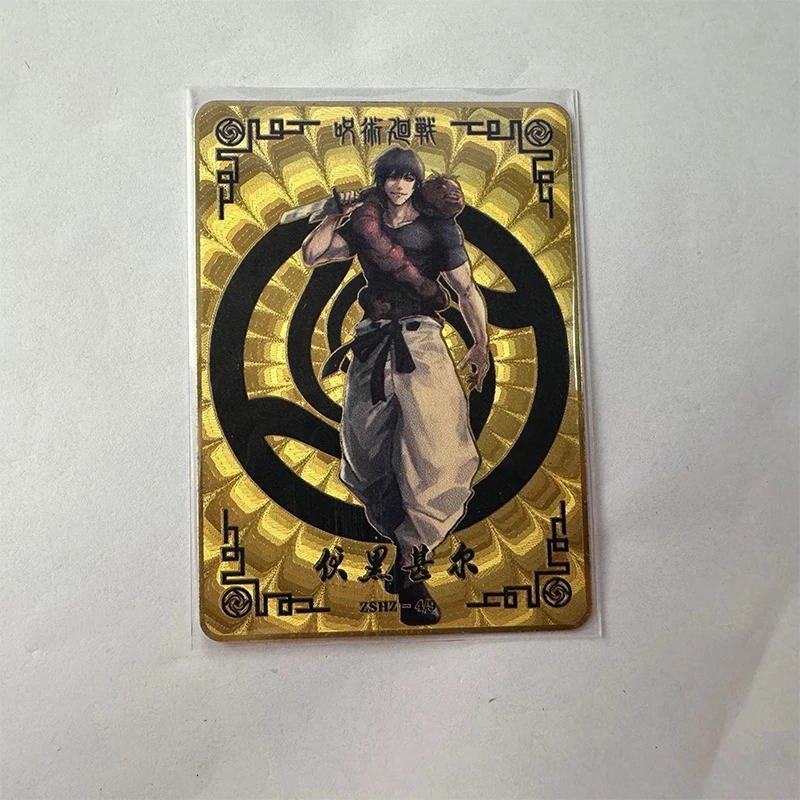 Anime Jujutsu Kaisen Itadori Yuji Fushiguro Megumi Toji Ryomen Sukuna Limited Metal Cards Collectible Card Toy Birthday Gift