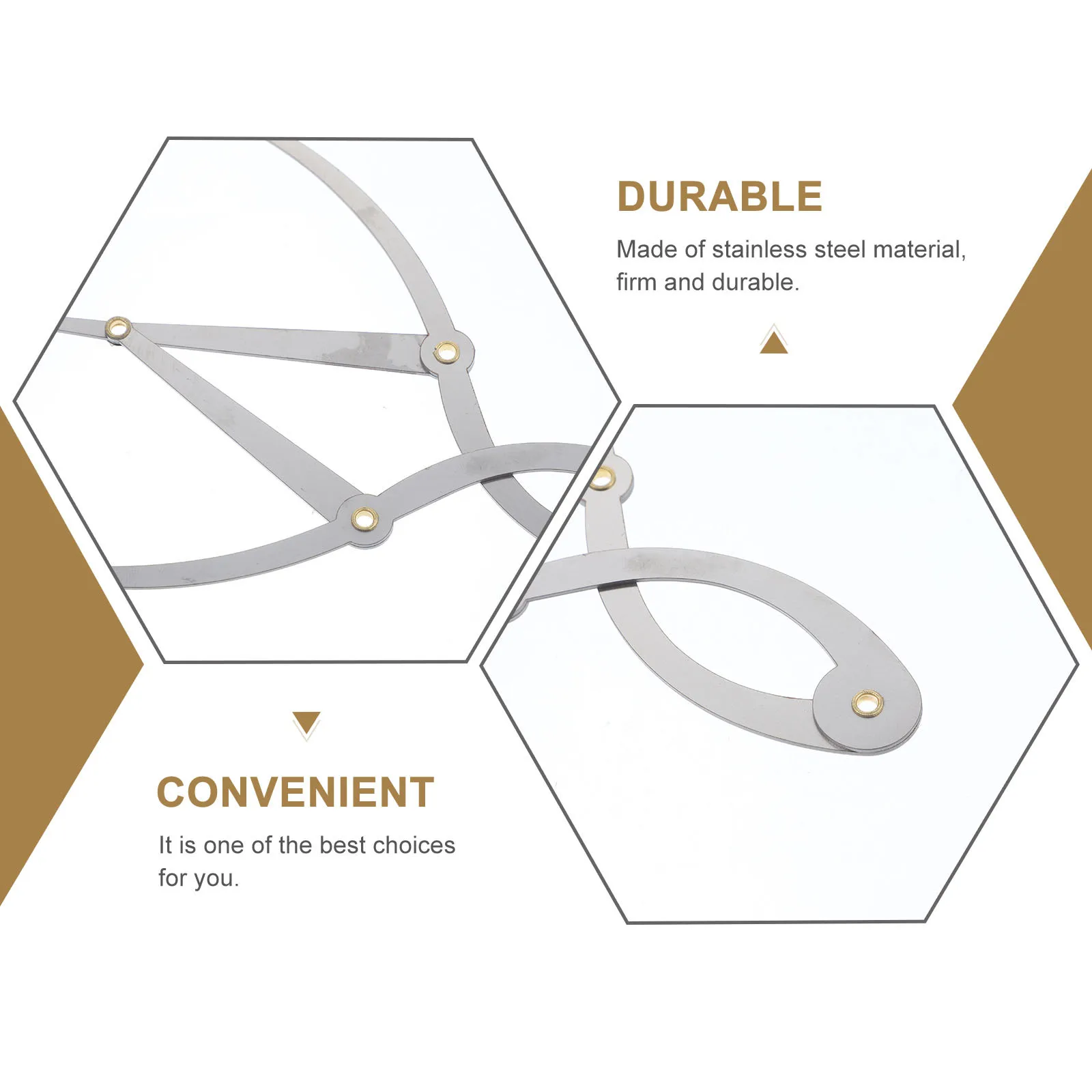 Flexibele roestvrijstalen wenkbrauwcurve-liniaal Professioneel stencilmetinstrument voor nauwkeurige wenkbrauwpositielengtesymmetrie