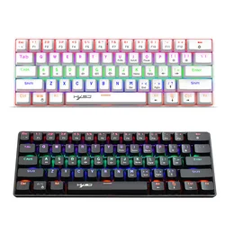 K61 Mechanical Keyboard Mini USB Keyboard Wired RGB Backlight keypad Gaming Keyboards For Laptop Desktop Computer gk61 keyboard