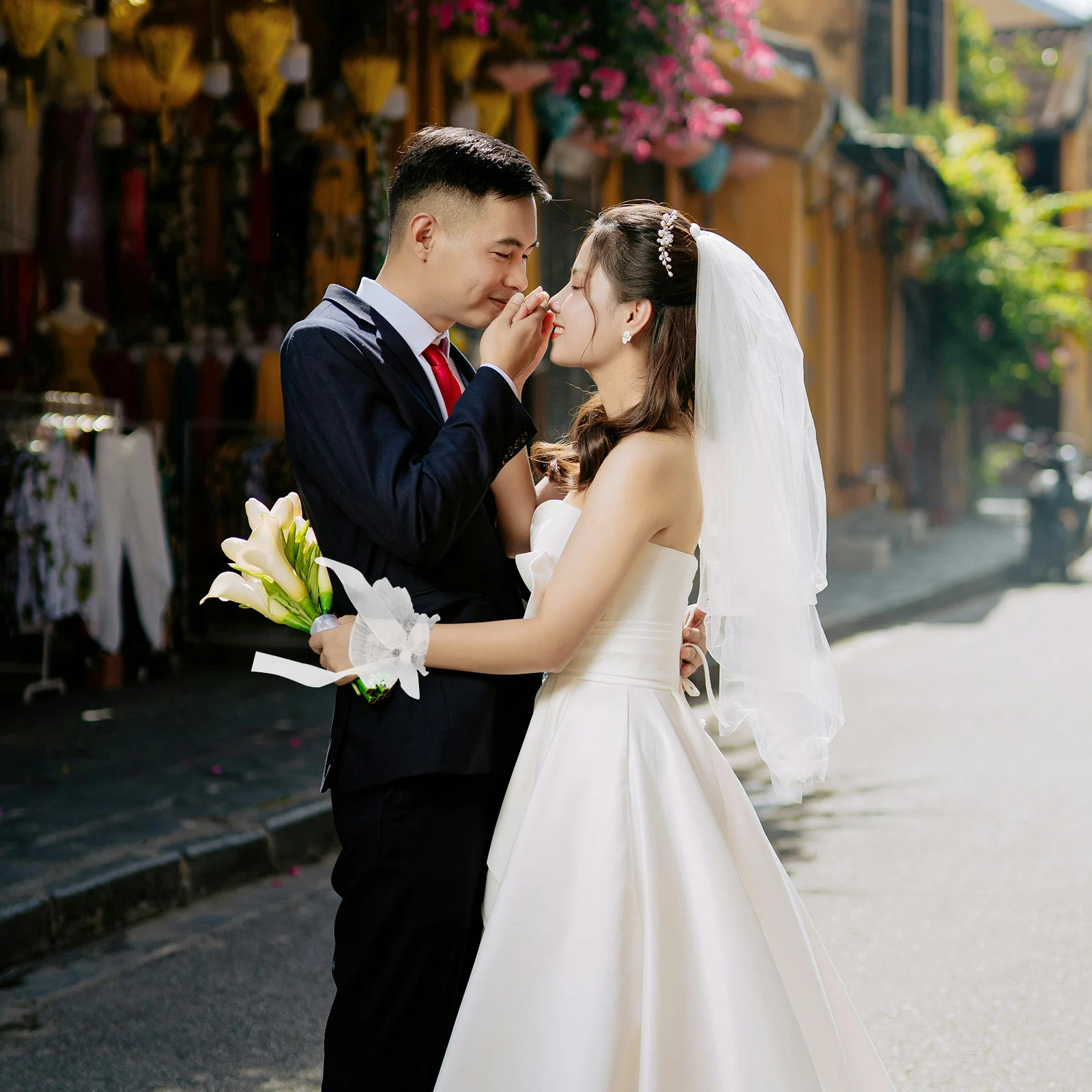 1 paio di polsini in pizzo con volant floreale bowknot velato stile Lolita guanti staccabili senza dita polsini da polso finti da sposa