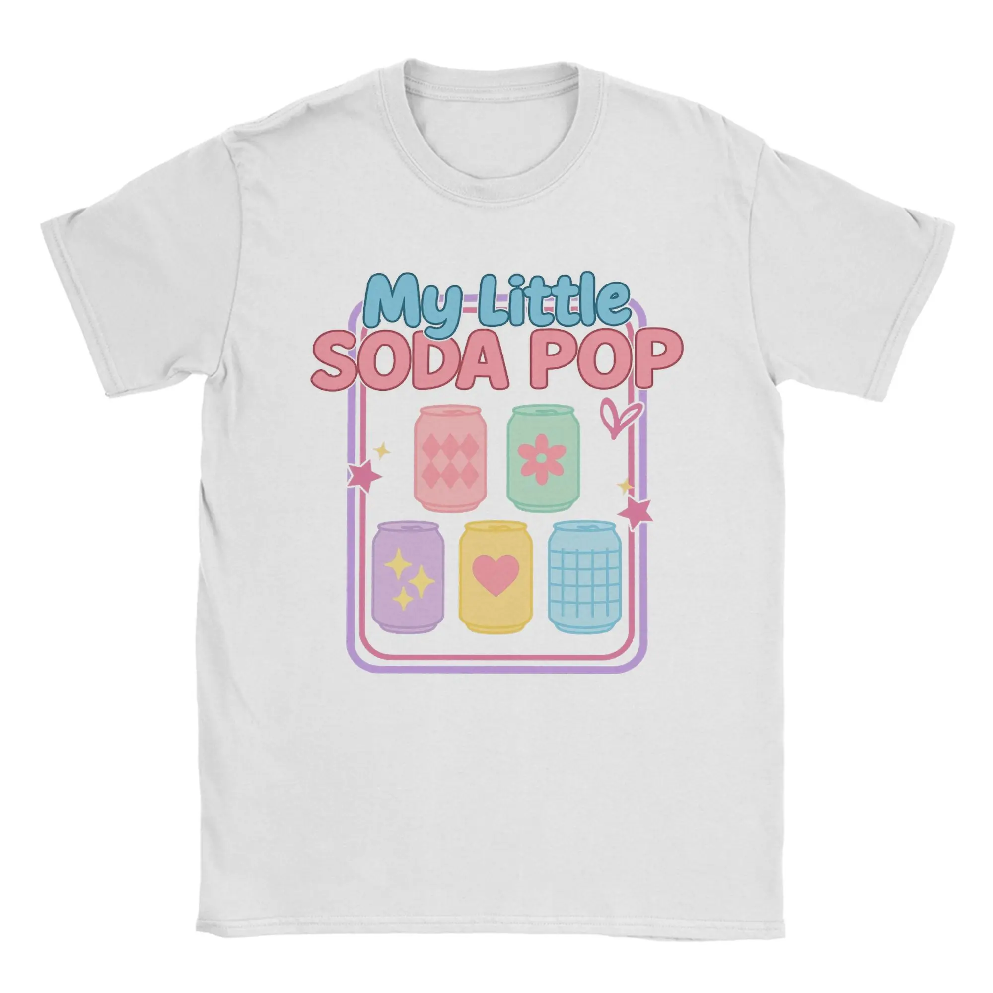 

My Little Soda Pop Kpop Demon Hunters Men's T Shirt Cool Tee Shirt Short Sleeve Round Neck T-Shirts Cotton Plus Size Clothes