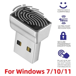 U7 Plus Fingerprint Reader Scanner for Windows 7 8 10 11 Hello Login/Sign-in Modules for Laptops PC Fingerprint Unlock Module