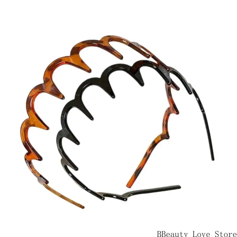 Central cabello 2 piezas para mujeres diadema plástica ligera para manejar cabello suelto durante los entrenamientos y