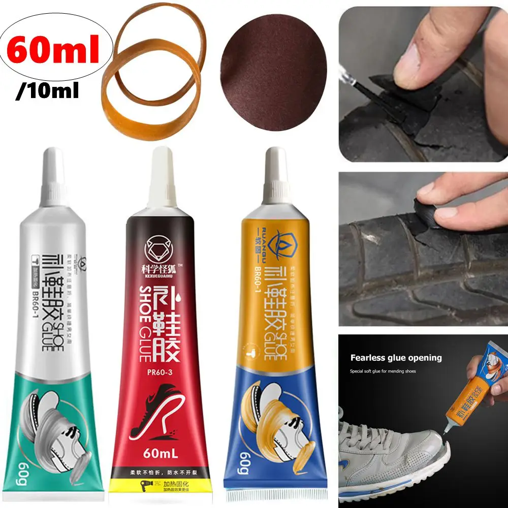 

60/10ml Strong Shoe-Repairing Adhesive Universal Waterproof Quick-drying Glue Shoemaker Special Leather Shoe Repair Glue