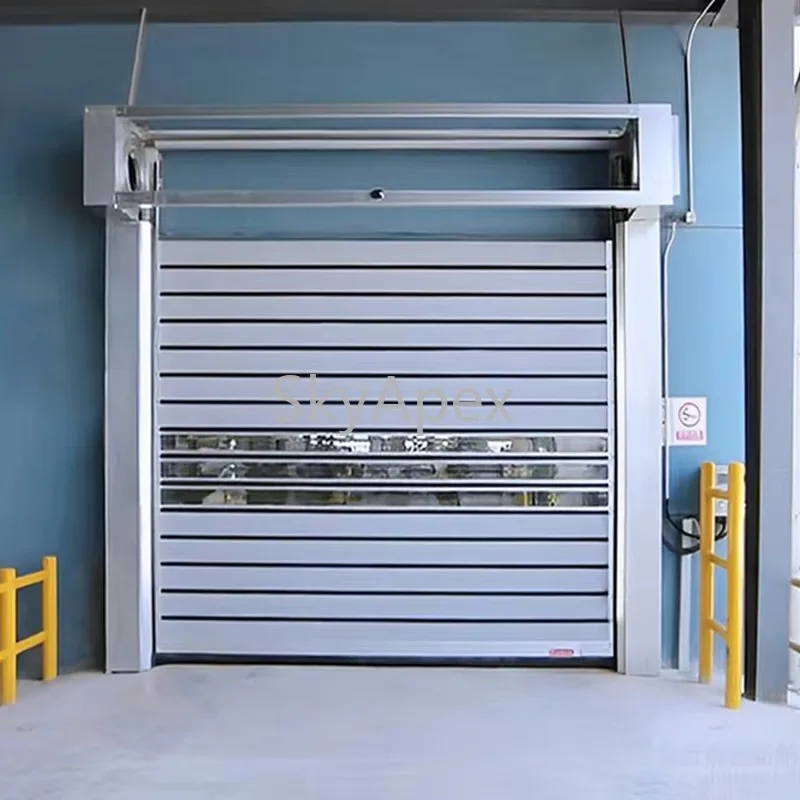 High Quality Turbine Hard Fast Door Rapid Open Spiral Door Commercial Weather Resistant Customizable Durable Heavy Duty Security
