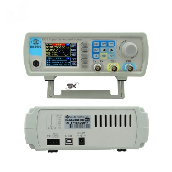 JDS6600 DDS  Source Dual Channel Arbitrary Wave Function Signal Generator  for 60MHz  Frequency Count