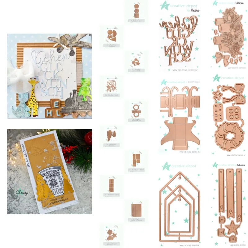 Nouveau Grand Moule de Découpe en Métal 2026 pour Cartes de Noël Ambassadeur de Noël, DIY, Scrapbooking, Fabrication de Papier et Loisirs Créatifs