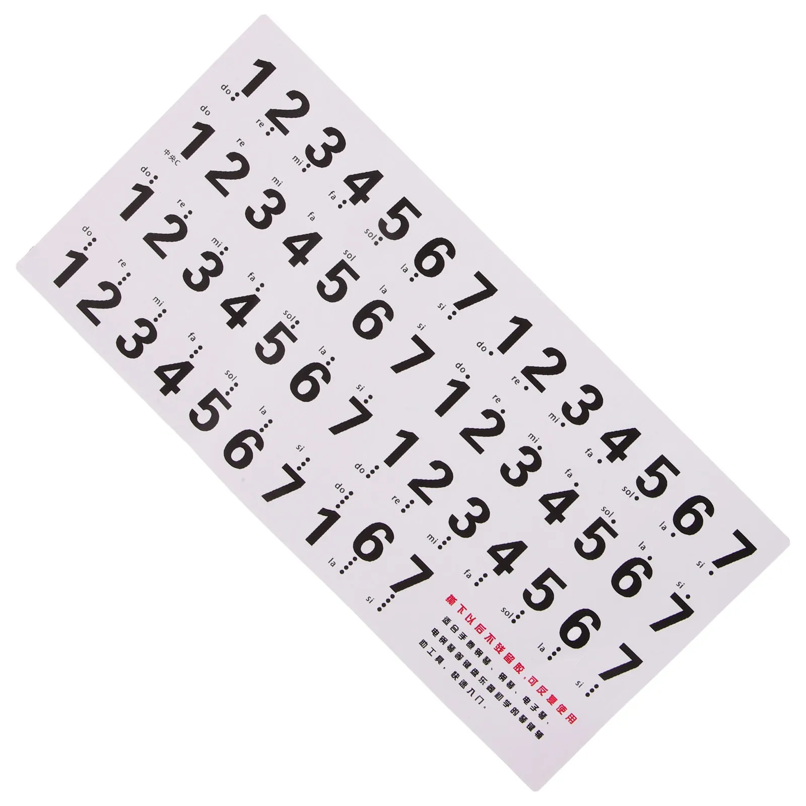 1Set Piano Keyboard Stickers for Beginners Sturdy Fade-Proof Adhesive Labels Easy Peel Off Suitable All Pianos Keyboards Piano