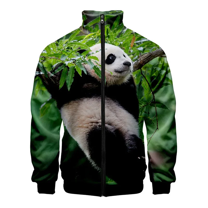 

New 3D Chinese National Treasure Panda Printing Jacket For Men Winter Children Streetwear Funny Animal Graphic Jackets Clothing