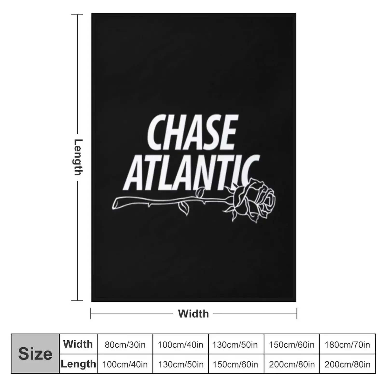 CHASE ATLANTIC ROSE LOGO Throw Blanket Summer Beddings Soft Big Blankets