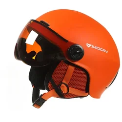 Motorcycle Helmet with Goggles, Versatile Safety Gear for Adults, Ideal for Snow Sports, Skiing, and Skateboarding