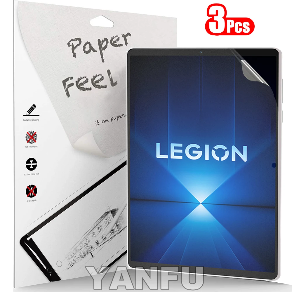 3Pcs Paper Feel Like Screen Protector for Lenovo Legion y700 4th generation y700 Gen 4 2025 Film No Glass