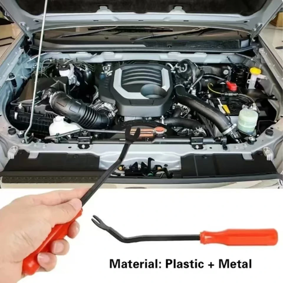 Cacciavite con fibbia adesiva per pannello porta auto Dispositivo per rimozione unghie Rimozione fibbia Rimozione chiodo corno di pecora Strumento per pannello interno Piastra di leva