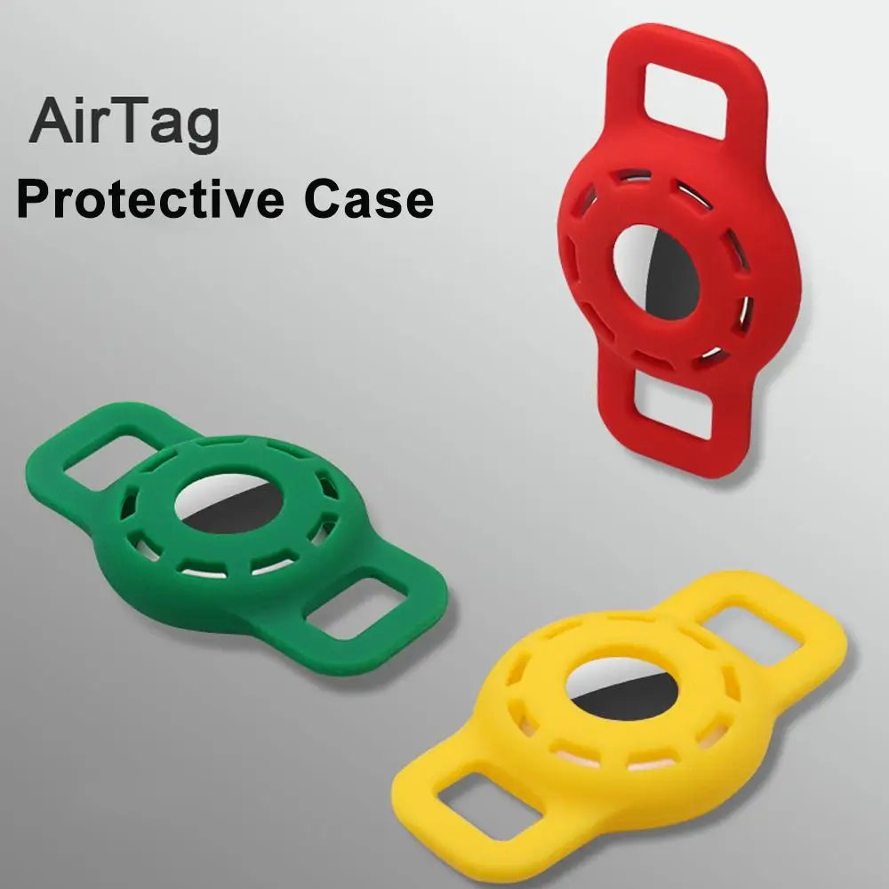 Hollow For Apple Airtags Silicone Pets Anti-lost Locator Sleeve Air Tag Holder Airtag Protective Case Tracker Protector Cover