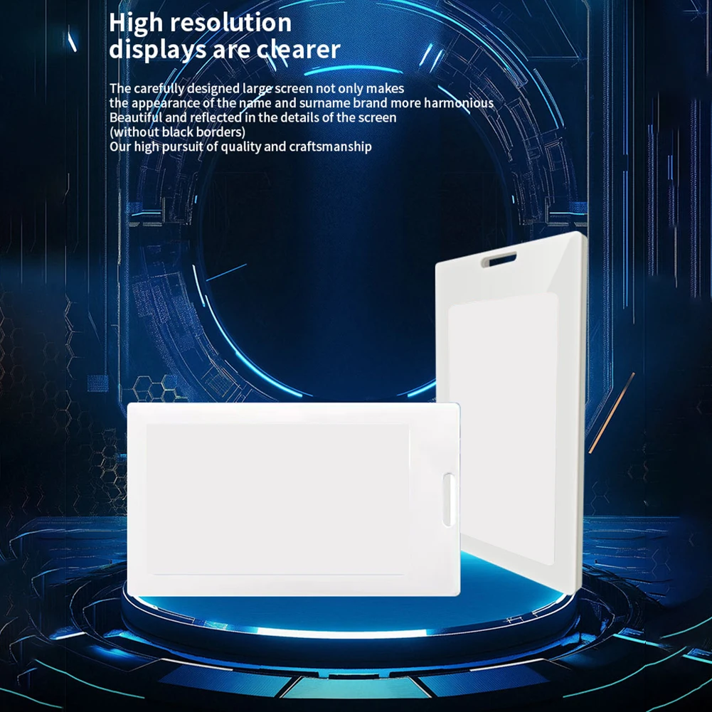 Smart E Paper Nameplate with NFC Support for Indoor Name Display and Staff Recognition Without Power Consumption