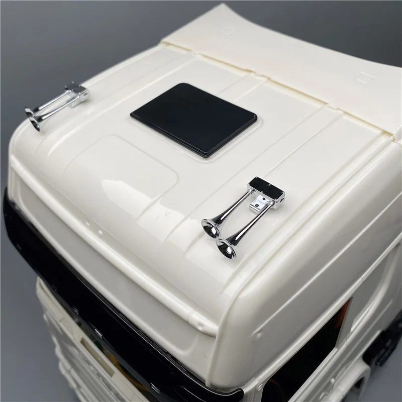 1:14 スケール プラスチック製装飾トランペットホイッスル タミヤ RC トラック SCANIA 770S R620 VOLVO BENZ Arocs MAN TGX 車アクセサリー用