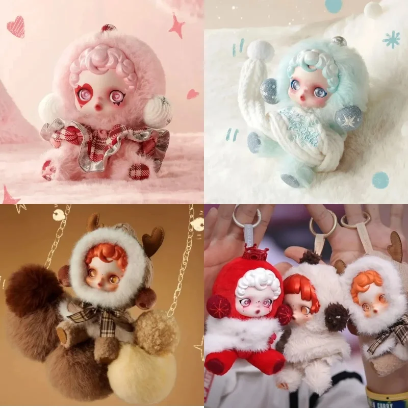 New Genuine Skullpanda Winter Symphony Series Blind Box Lovely Skullpanda Pendant Vinyl Doll Mystery Box Collectible Models Gift