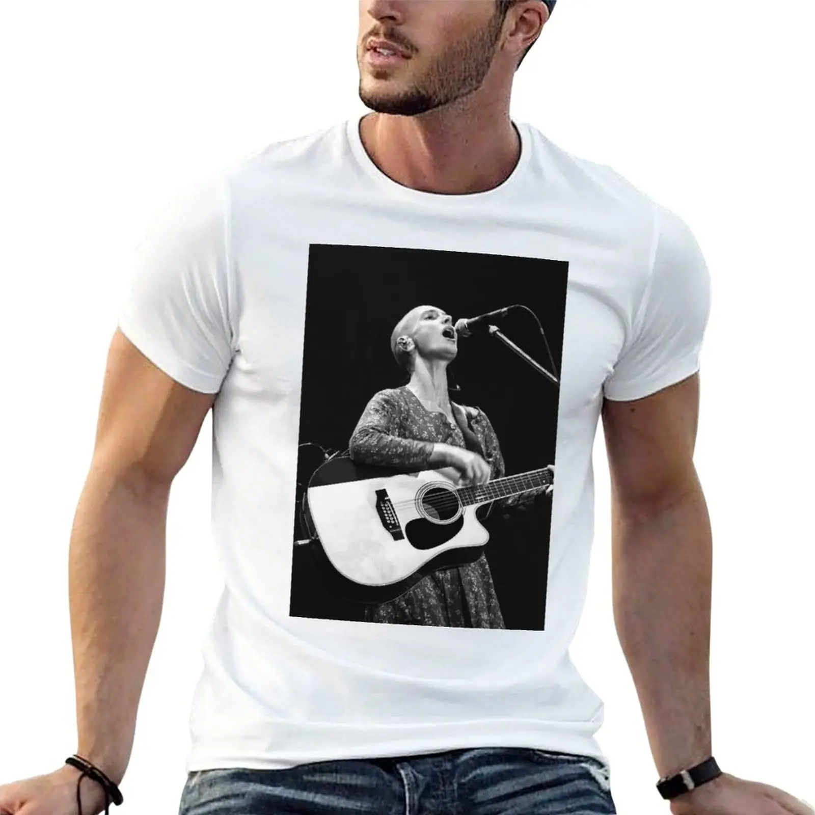 New Sinead O'Connor BW Photograph T-Shirt boys animal print shirt T-shirt for a boy men workout shirt