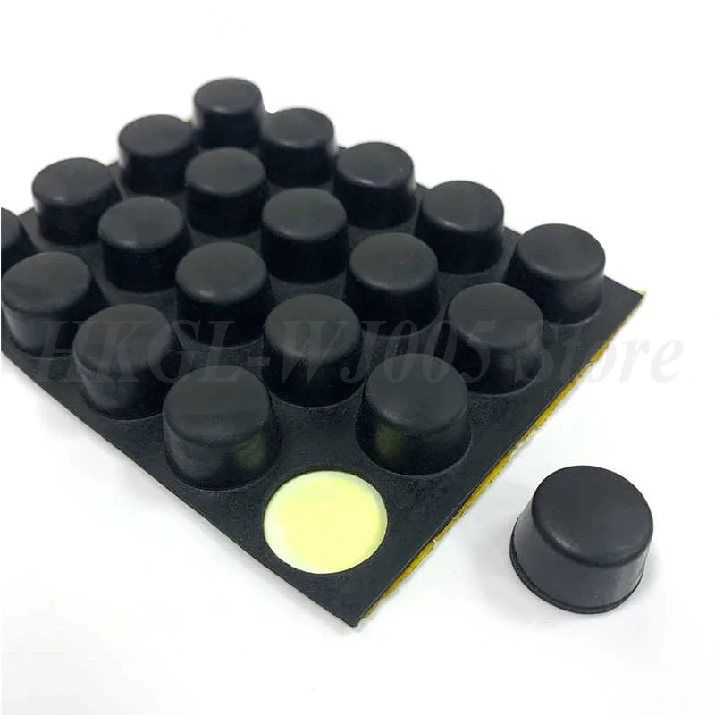 Self Adhesive Rubber Feet Furniture Leg Feet Protector Pad Round/Square Shock Absorber Feet Pad Leg Pad For Furniture/Equipment image 5