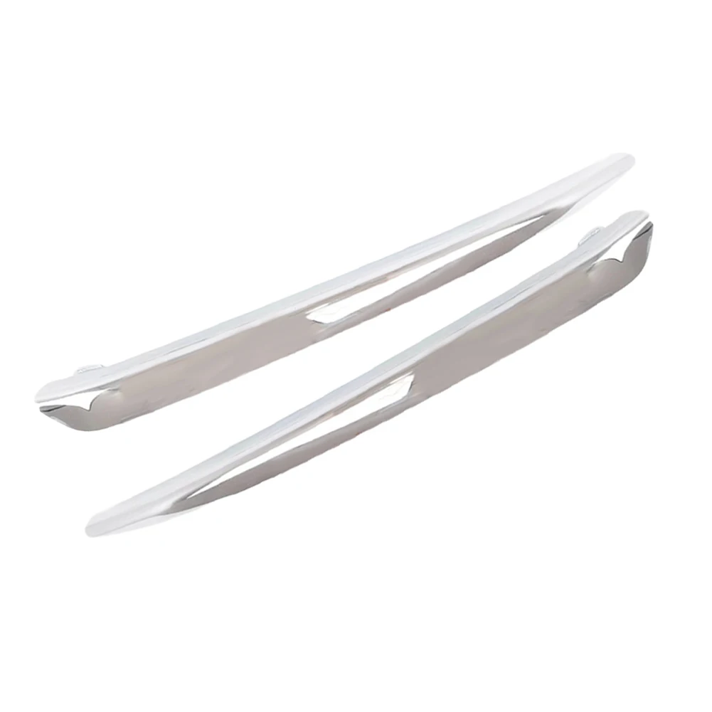 For Bumper Repair Front Bumper Molding Chrome Trim Insert Front Bumper Cover Molding Easy To Install No Programming Required