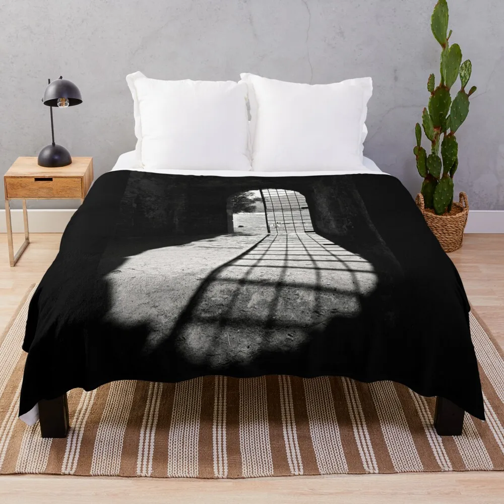 

A chance to escape - Spinalonga Throw Blanket Flannel Sleeping Bag wednesday Loose Blankets