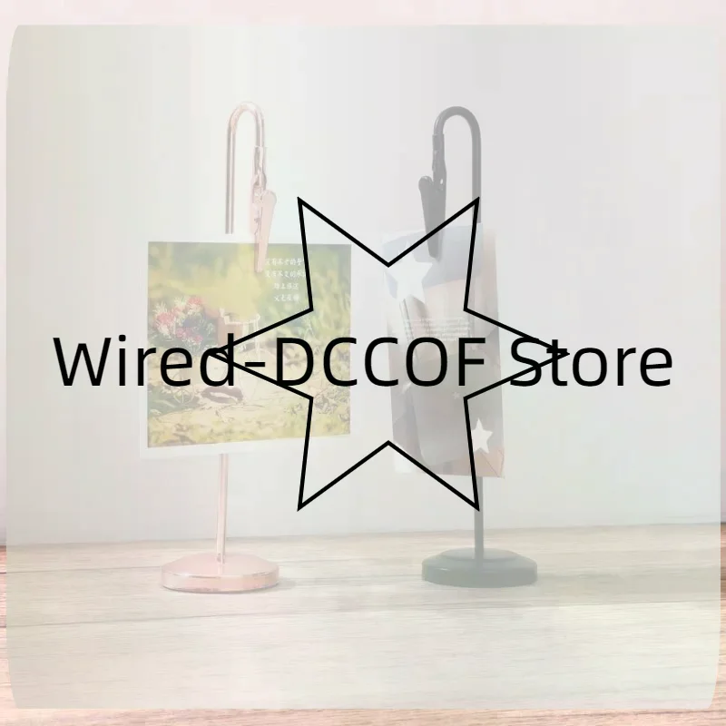 Romantic Metal Place Card Holder Non-Slip Base Memo Clip Holder Sturdy Construction Photo Clip Stand Wedding Supplies