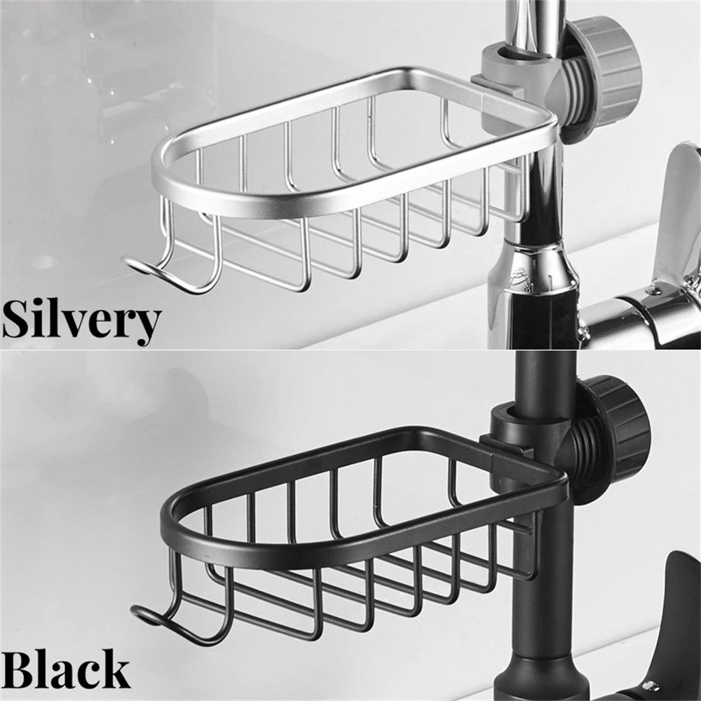 Kitchen Faucet Storage Rack Non Perforated Sink Sponge Unidirectional Drainage Storage Rack Household And Household Sink Cloth S