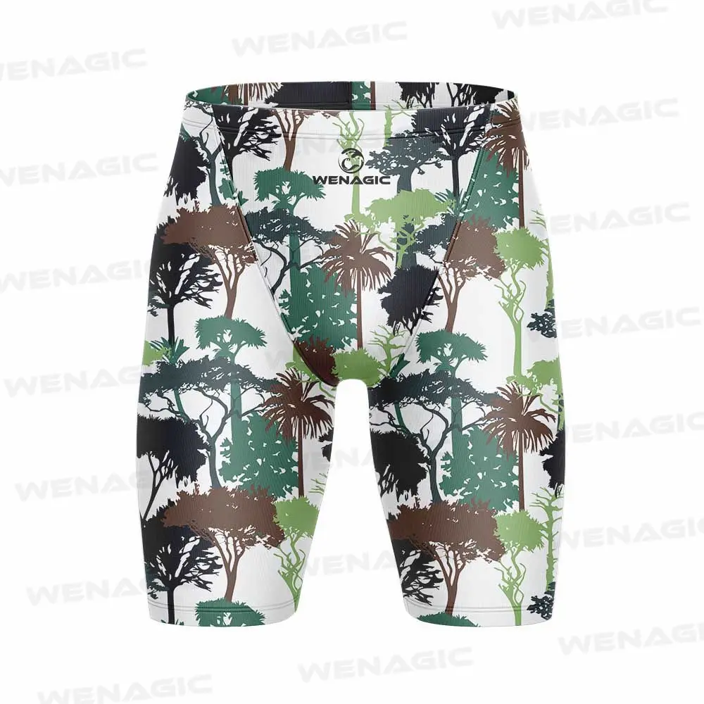 Men Swimwear Training Swim Shorts Trunks Beach Tight Swimming Pants Swimsuits Jammer Running Sports Surf Shorts Diving Trunks