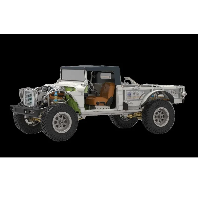 Twolf Rc 1/8 M715 High Simulation Climbing Remote Control Car Model All-Metal KIT Simulation Electric Model Car High-End Toys