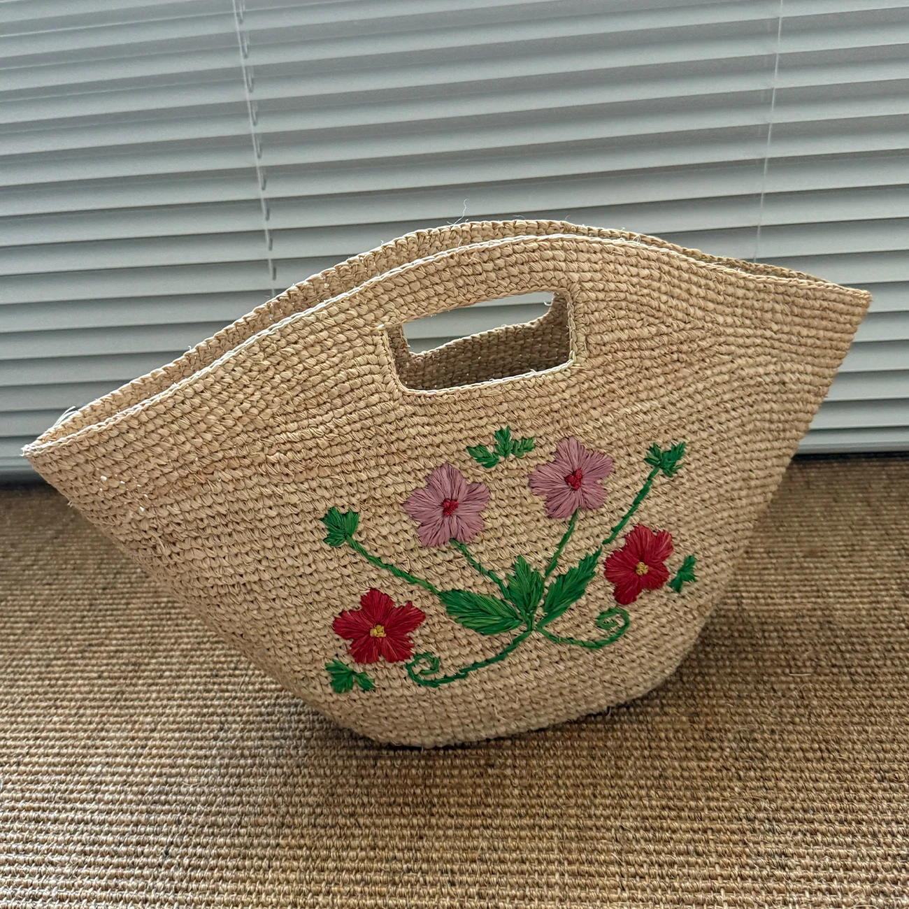

Hand-woven Women's Shoulder Handbag Bohemian 2025 Summer Fashion Straw Beach Tote Bag Travel Shopper Weaving Shopping Bags