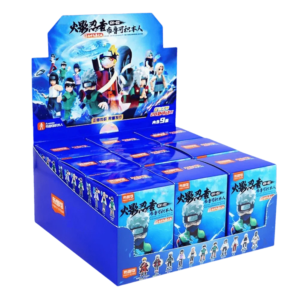 Blokees Naruto Action Figures Giocattolo FAI DA TE Uzumaki Uchiha Figurine Kakashi Mobile Splicing Giocattoli Jiraiya Cieco Scatola Regalo Di Compleanno Per Bambini