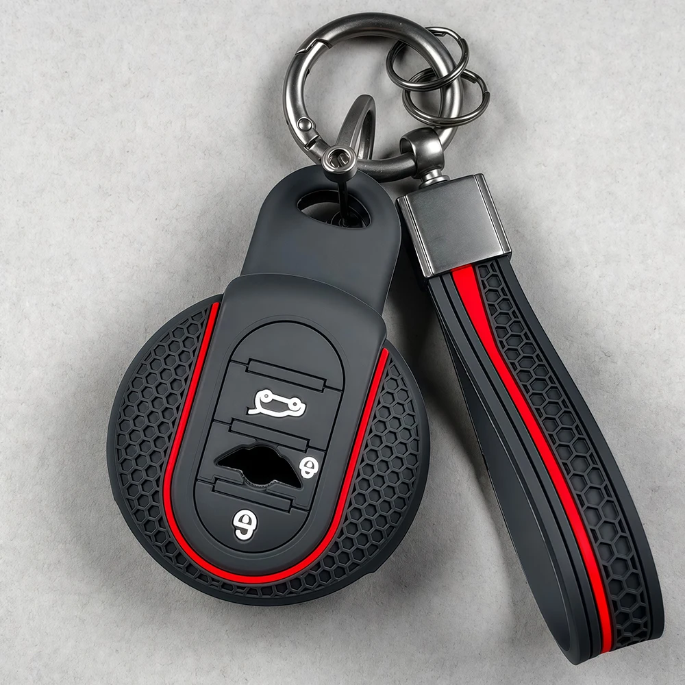 Silicone Car Key Case Cover Protection Shell for BMW Mini COOPERS ONE JCW F56 F55 F54 F57 F60 R55 R56 R57 R58 R59 R60 S Roadster