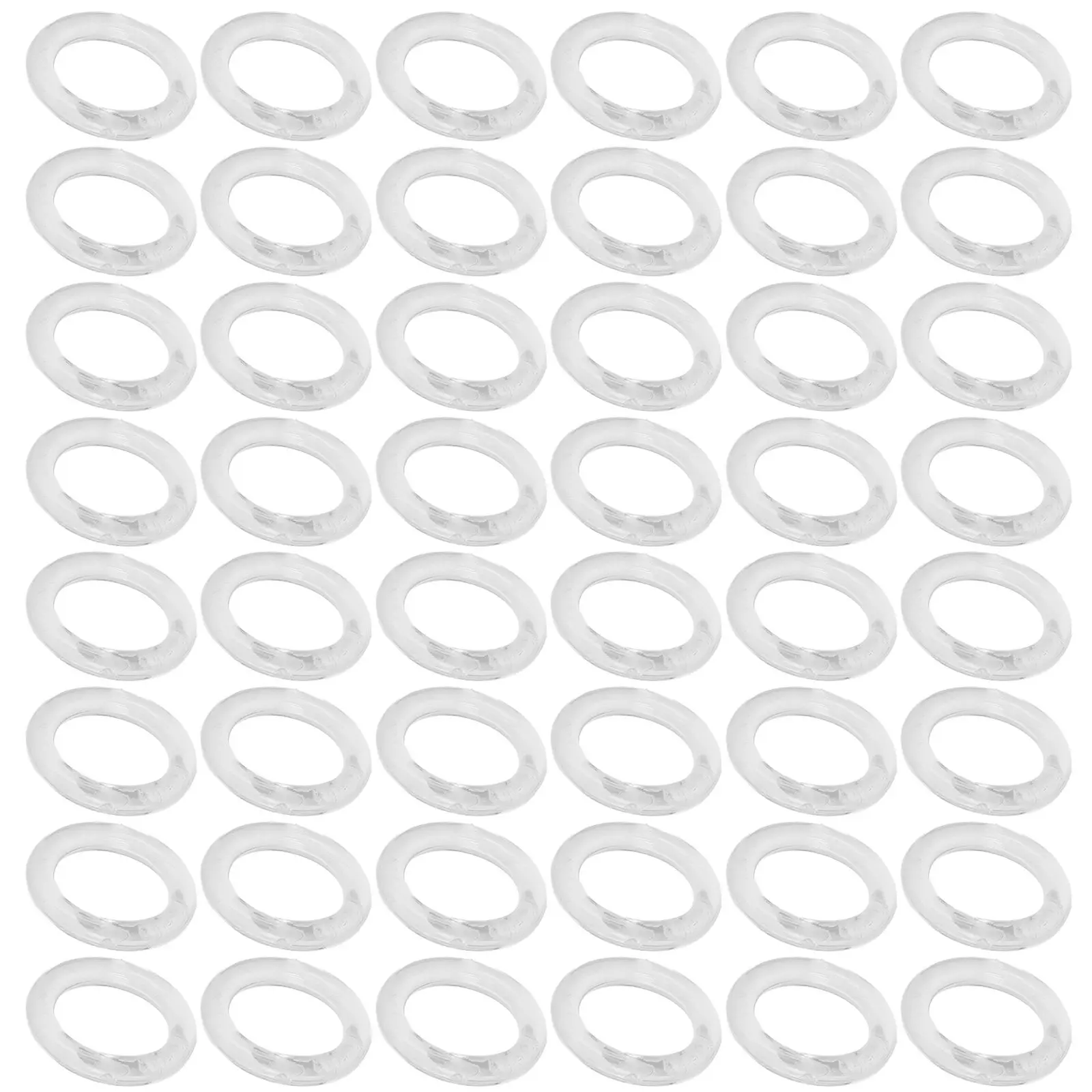 100Pcs Transparent Plastic Roman Shade for Curtains Blinds Drapery Sew- Cord Guides Multipurpose Craft Ceiling Fan