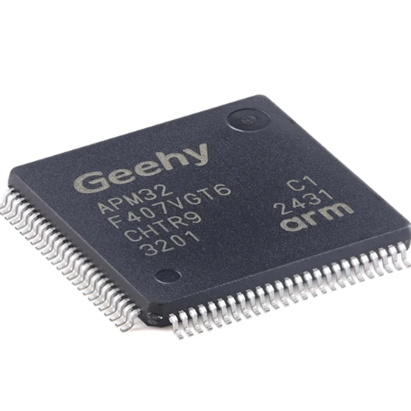 10Pcs New Original Apm32F407Vgt6 Lqfp-100 Arm Cortex-M4 32-Bit Microcontroller-Mcu