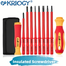 Insulated Magnetic Screwdriver Set Phillips Torx Screw Driver Bits Home Repair Electrician Screwdriver Set Hand Tools