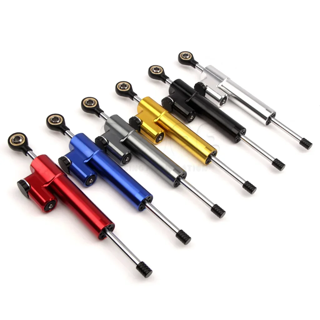 Motorcycle handlebar modification universal titanium ruler directional damper steering stabilizer damper anti-swing shock