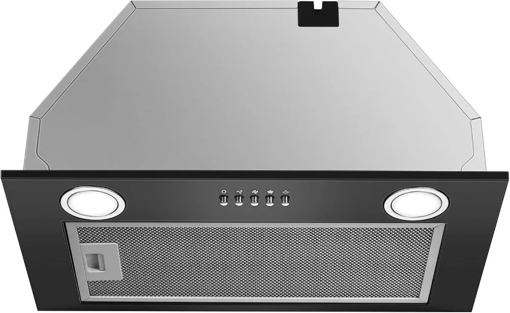 Extractor de Campana empotrable 52cm, 300m3/h, 3 Niveles de Potencia, Recirculación/Extracción, Contiene filtro de carbó