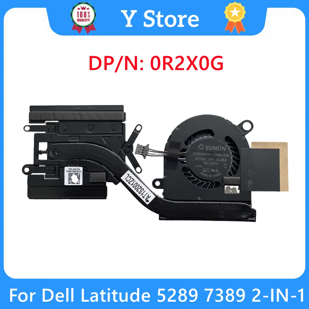 

Y Store New Original Laptop CPU Cooling Heatsink Fan For DELL Latitude E5289 5289 7389 Series 2-IN-1 R2X0G 0R2X0G AT1S2001ZCL