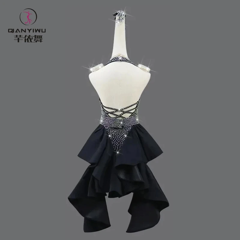 Traje para Mujer 2026, Vestido de Competición Latina, Baile de Salón, Fiestas, Conjunto para Adultos, Ropa Femenina, Traje de Noche para Baile flamenca fiesta cortos falda competicion vestuario urbana samba niña flamen