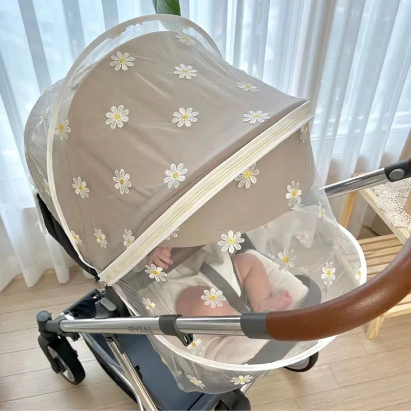 

NEW Summer Mosquito Net Baby Stroller Pushchair Mosquito Insect Net Safe Infants Protection Mesh Stroller Accessories