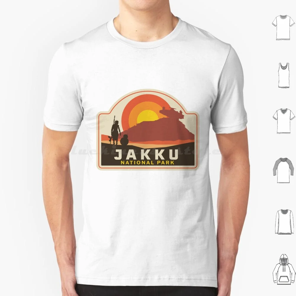 Jakku National Park T Shirt Cotton Men Women DIY Print Jedi Skywalker Anakin Luke Skywalker Han Solo Space Movie Sci Fi Obi Wan